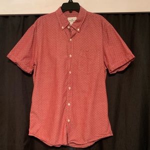 American Eagle button down short sleeve shirt